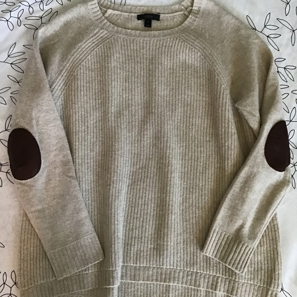 J Crew medium tan brown wool sweater